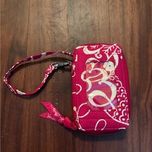 Vera Bradley Vibrant Red Wristlet